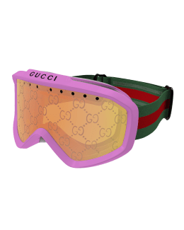 GUCCI EYEWEAR Mirrored ski goggles