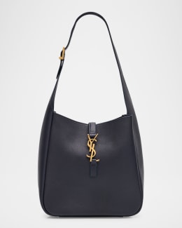 Oxalis YSL Monogram Shoulder Bag in Raffia with Bronze