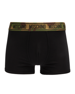 Versace Greca Border Long Boxer Trunks