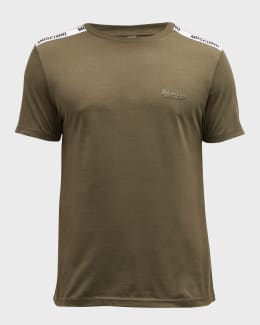 Moschino Men's T-Shirt with Logo Taping | Neiman Marcus