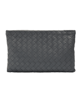 SAINT LAURENT: quilted leather pouch - Black  Saint Laurent clutch  559193CWU01 online at