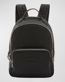 Frye Men's Logan Leather Multi-Zip Backpack | Neiman Marcus