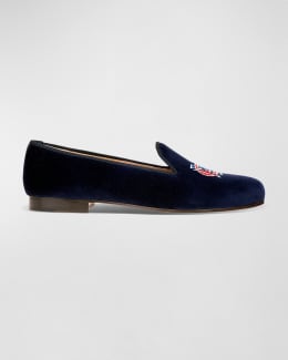 Ferragamo Men s Lapo Velvet Loafers Neiman Marcus