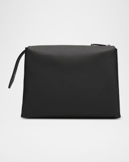 THE ROW Nu Mini Twin Crossbody Bag in Grain Leather | Neiman Marcus