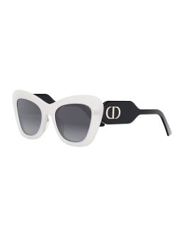 DIORSIGNATURE S5U Gold Oversized Square Sunglasses