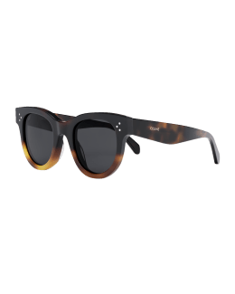 Sunglasses Celine CL40019i, These black cat-eye sunglasses …