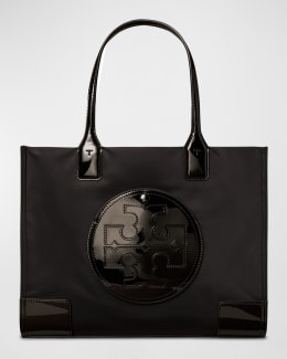 TORY BURCH EllaミニRecycledナイロントートバッグNavy Black Tory Burch Ella Mini Recycled Nylon Tote Bag | Neiman Marcus