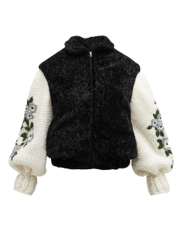 Glitter Monogram Bomber Jacket - OBSOLETES DO NOT TOUCH 1AAWOI