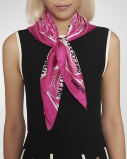 Givenchy 4G Monogram Silk Square Scarf