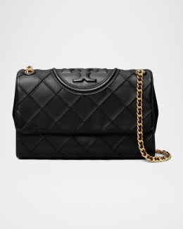 Tory burch black fleming bag clearance