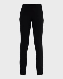 スパッツ・レギンス Vince Black Leggings With Elasticated Waistband Vince Stitch-Front Seam Leggings | Neiman Marcus