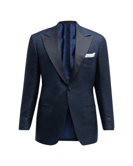Giorgio Armani Men's Wavy Jacquard Dinner Jacket | Neiman Marcus