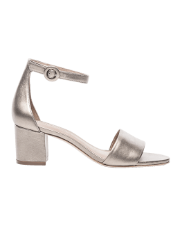 Bernardo Jalena Metallic Ankle-Strap Sandals | Neiman Marcus