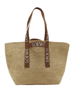 LOEWE Basket Bag Medium size Palm Leaf Dark Brown Basket Cream women's