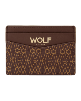 Credit Card Case & Money Clip: Brown Caviar