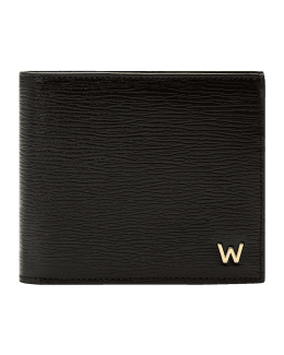 Salvatore Ferragamo Woven Leather Bi-Fold Wallet - Ziniosa