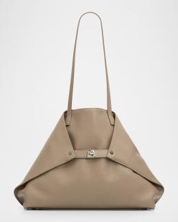 Akris Ai Small Zebra-Print Top-Handle Tote Bag | Neiman Marcus