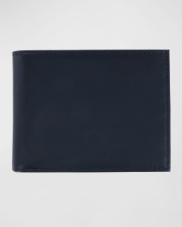 FERRAGAMO Gancini Bi-Fold Wallet with ID Window For Men (Black, OS)