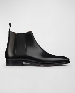 ブーツ SANTONI EASY CHELSEA BOOTS IN POLISHED LEATHER Santoni Men's Easy Leather Chelsea Boots | Neiman Marcus
