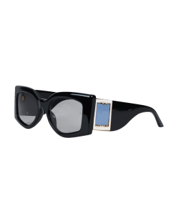 Marc Jacobs Cat Eye Stud Temple Sunglasses Burgundy, $425, Bergdorf  Goodman