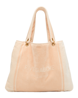Saint Laurent Rive Gauche Leather-trimmed Printed Canvas Tote - Off-white -  ShopStyle