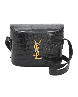 Saint Laurent Manhattan Small YSL Box Leather Shoulder Bag