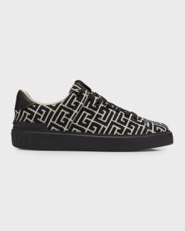 B-East Calfskin & Mesh Sneakers