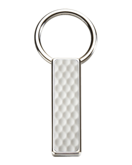 M Clip Men's Gray Mother-Of-Pearl Easy-Open Key Ring