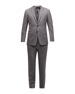 Stefano Ricci Men's Two-Piece Solid Wool Suit | Neiman Marcus