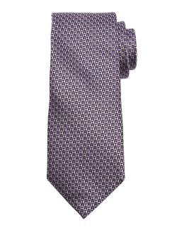 Charvet Men's Geometric Jacquard Silk Tie | Neiman Marcus