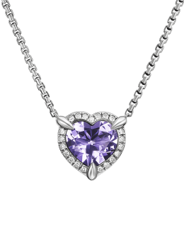 David Yurman Chatelaine Cushion Pendant Necklace with Gemstone and ...