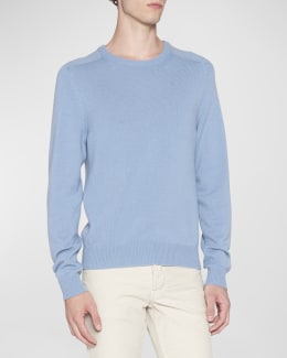 $1095 Mens Casablanca Multicolor Monogram Crewneck Sweater Ivory/Multi Large