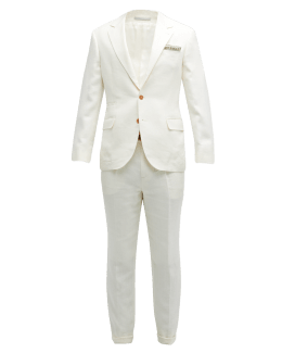 Brunello Cucinelli Men's Virgin Wool Two-Piece Suit | Neiman Marcus