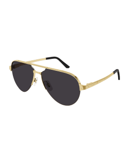 Unisex Full Rim Metal Pilot Sunglasses