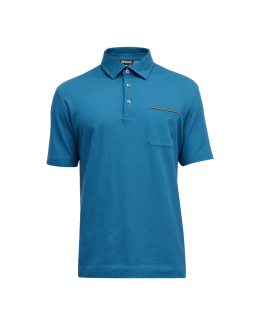 Zegna Men's Regular Fit Polo Shirt Black main image 1