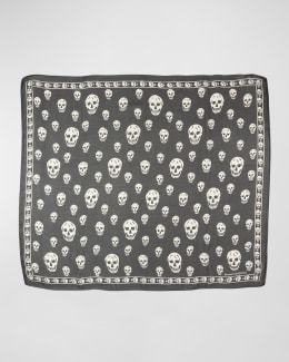 マフラー・ストール Alexander Mcqueen Sl Exploded Skull McQueen Exploded Skull Silk Blend Scarf | Neiman Marcus