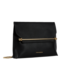 Strathberry East/West Mini Leather Shoulder Bag - Orange Shoulder Bags,  Handbags - STRAT21285