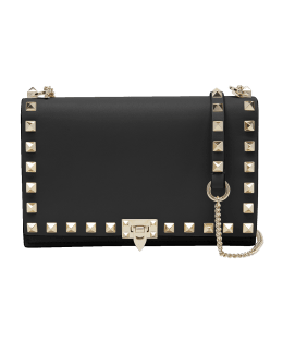 Christian Louboutin Loubi54 Envelope Flap Leather Wallet on Chain