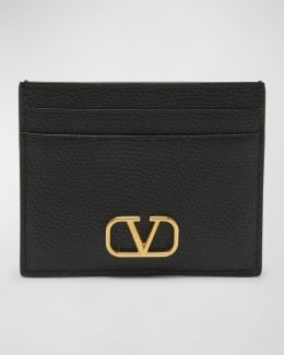 Valentino Garavani Rockstud Leather Zip Coin Purse/Card