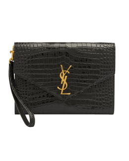 Pochette yves saint laurent croco hotsell