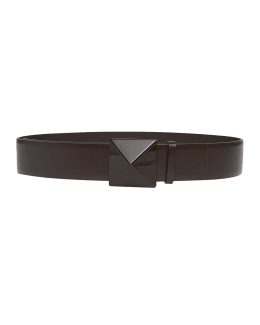 Valentino Garavani Vlogo Reversible Leather Belt, Nero / Rouge, Women's, 30in / 75cm, Belts Leather Belts