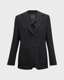 ジャケット MCQUEEN Single-breasted blazer McQueen Classic Single-Breasted Suiting Blazer | Neiman Marcus