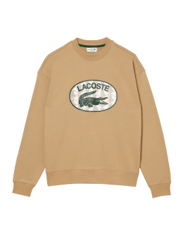 Men's lacoste and crocodile branded fleece sweatshirt outlet