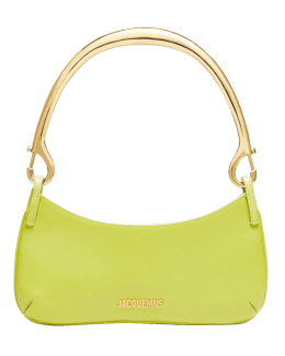 Piping Shoulder Bag In Lime