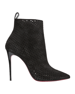 Astrilarge Botta Red Sole Two-tone Leather Knee-high Boots In Bianco/black