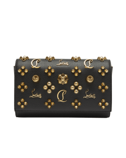 Louis Vuitton Black Monogram Leather Gold Foldover Envelope Evening Clutch  Bag