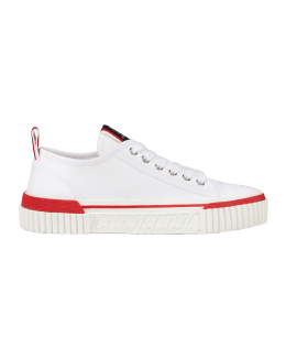 Fun Vieira Script Red Sole Sneakers In Bianco/gummy