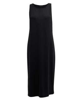 EILEEN FISHER Womens Black Sleeveless Scoop Neck Above The Knee Shift Dress main image 1