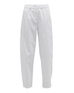 Eileen Fisher Tapered Stretch Crepe Ankle Pants | Neiman Marcus