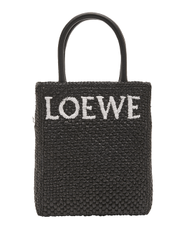Loewe x Paula's Ibiza Slit Mini Raffia Hobo Tote Bag - ShopStyle